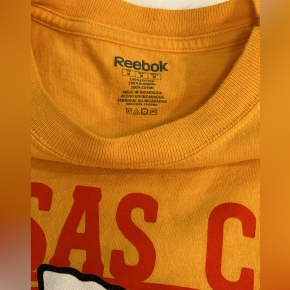 Reebok Kansas Chiefs Long Sleeve T-Shirt- size M - Picture 4 of 5